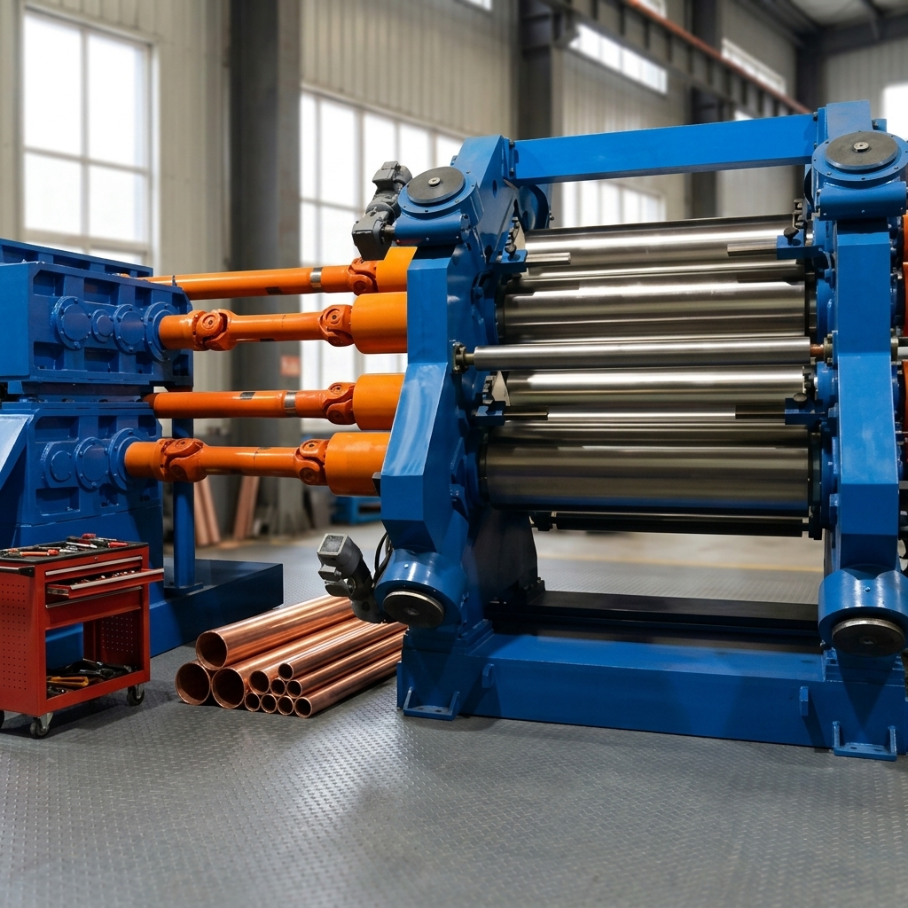 Four Roll Horizontal Rubber Calender PLC Controlled Calendering Machine for Tire Manufacturing Line