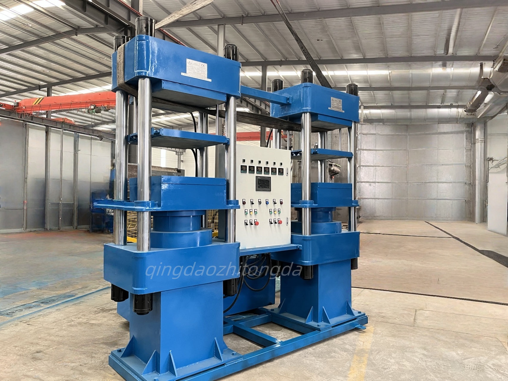Industrial Hydraulic Rubber Vulcanizer H Frame Platen Vulcanizing Press for Rubber Processing Molding