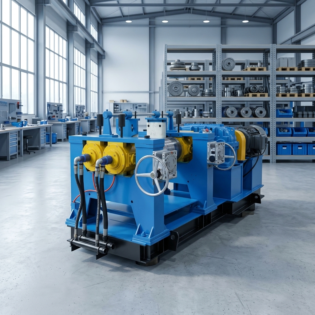  Industrial Two Roll Rubber Open Mixing Mill Heavy Duty Rubber Mixing Equipment